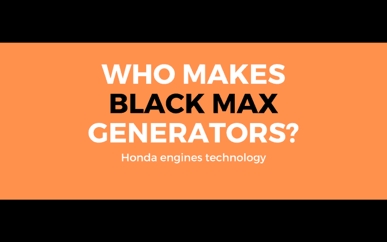 Who Makes Black Max Generators?