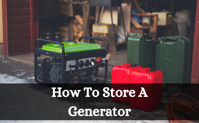 How To Store A Generator