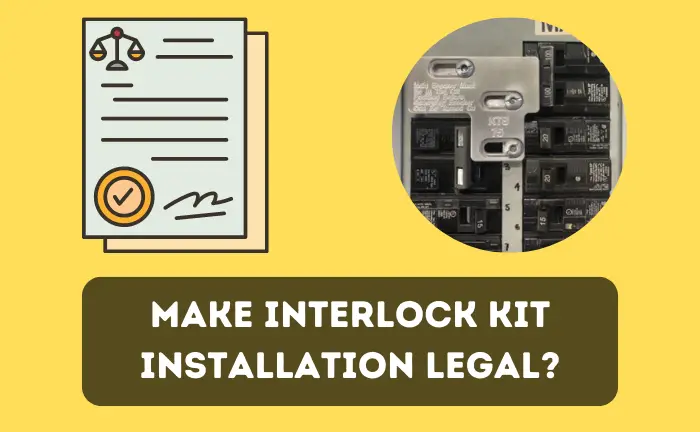 Are Generator Interlock Kits Legal